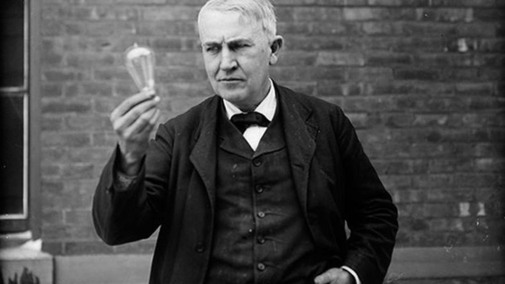 Thomas Alva Edison. Bombilla